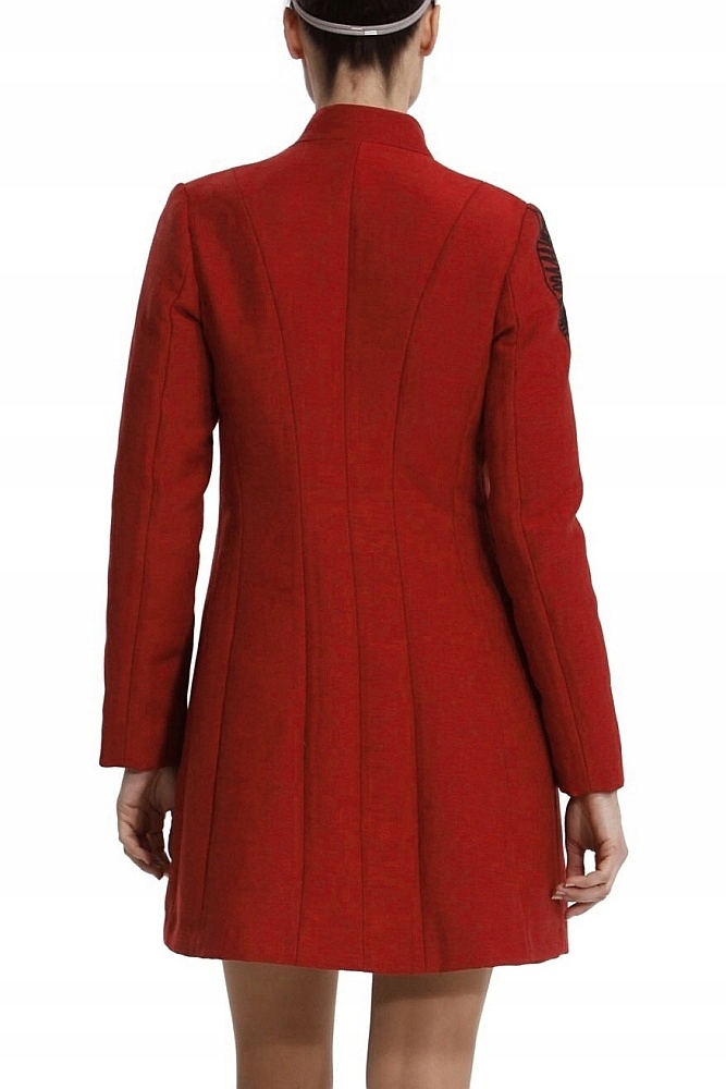 DESIGUAL unikatowy płaszcz E LOVE logo 36/38 Marka Desigual