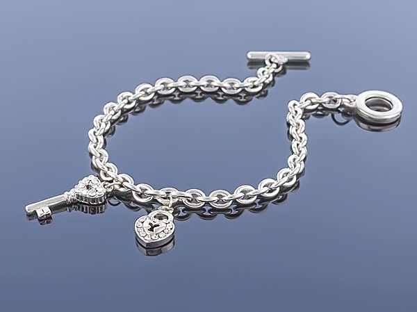 

Srebrna bransoletka Charms
