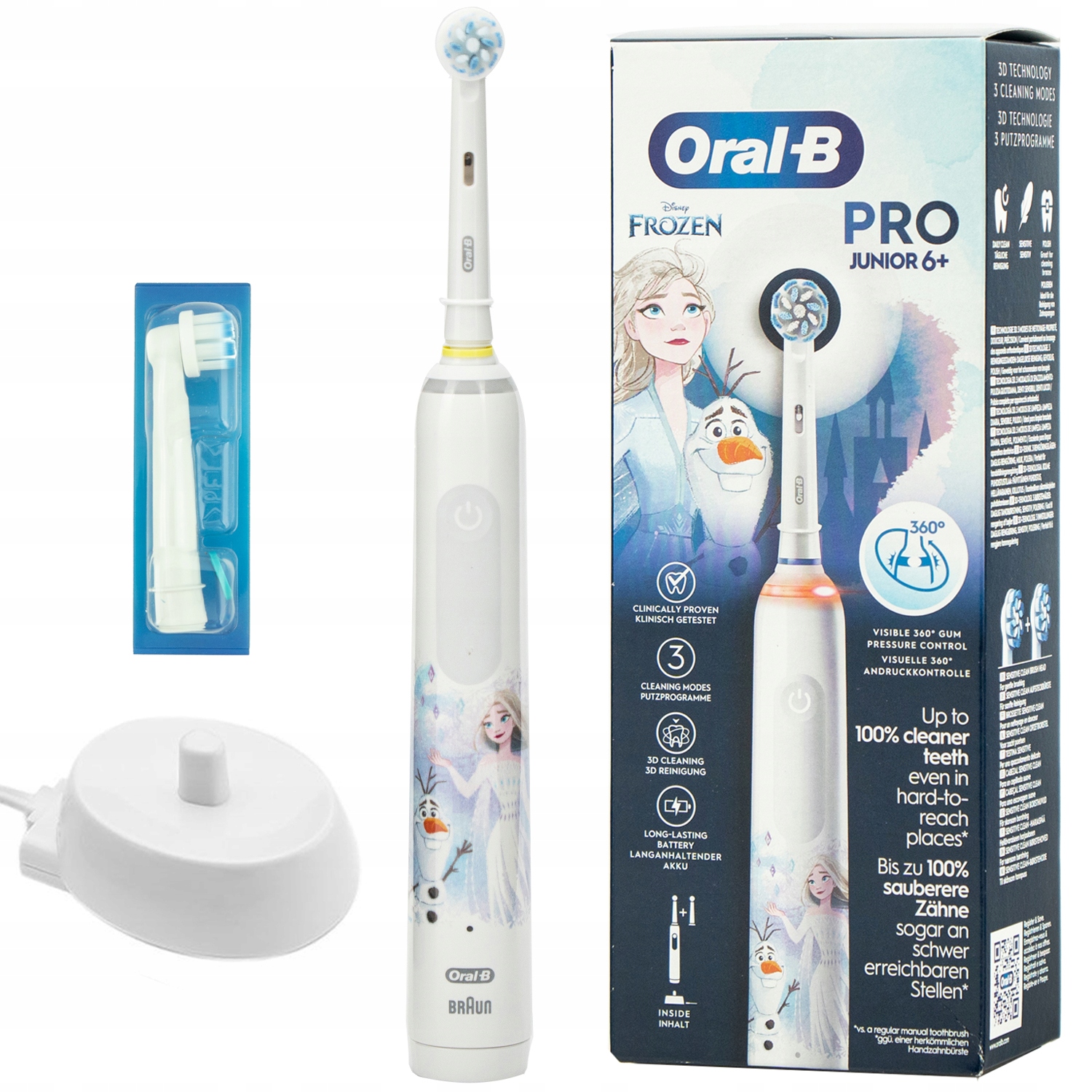 Oral-b Elektryczna Szczoteczka Do Zębów Junior Pro Frozen Dla Dzieci 6+