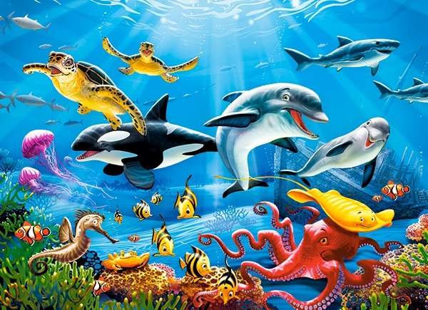 

Puzle Puzzle Castorland 200 el Rafa Orka Delfin