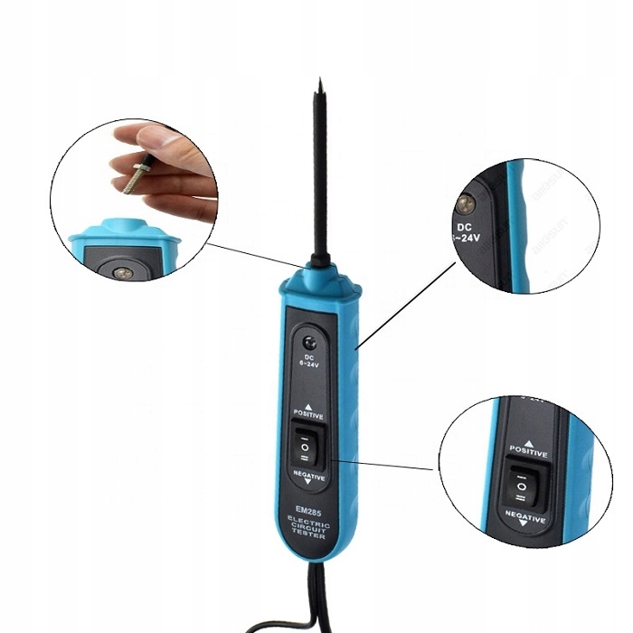 

Tester samochodowy instalacji 12V 24V