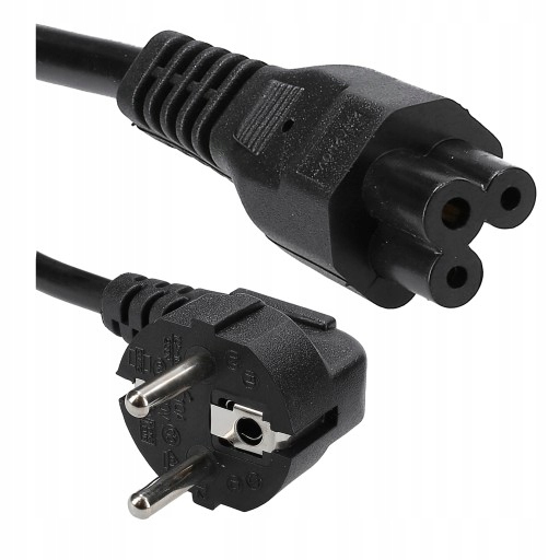 

Przewód Zasilający Do Laptop Kabel Koniczynka 1M