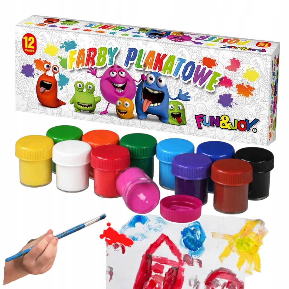 

Farby plakatowe szkolne 20 ml