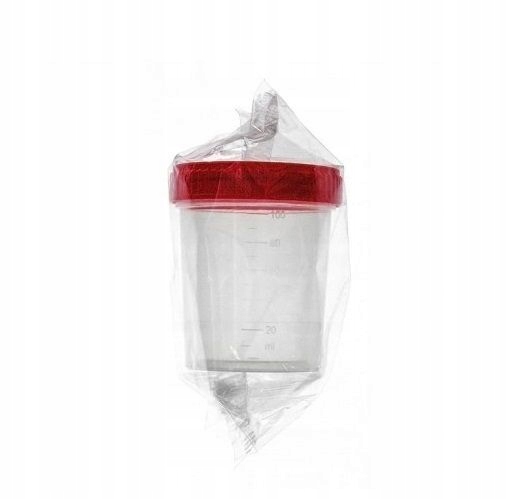 

Pojemnik na mocz ster. z czerwoną zakrętką 100 ml
