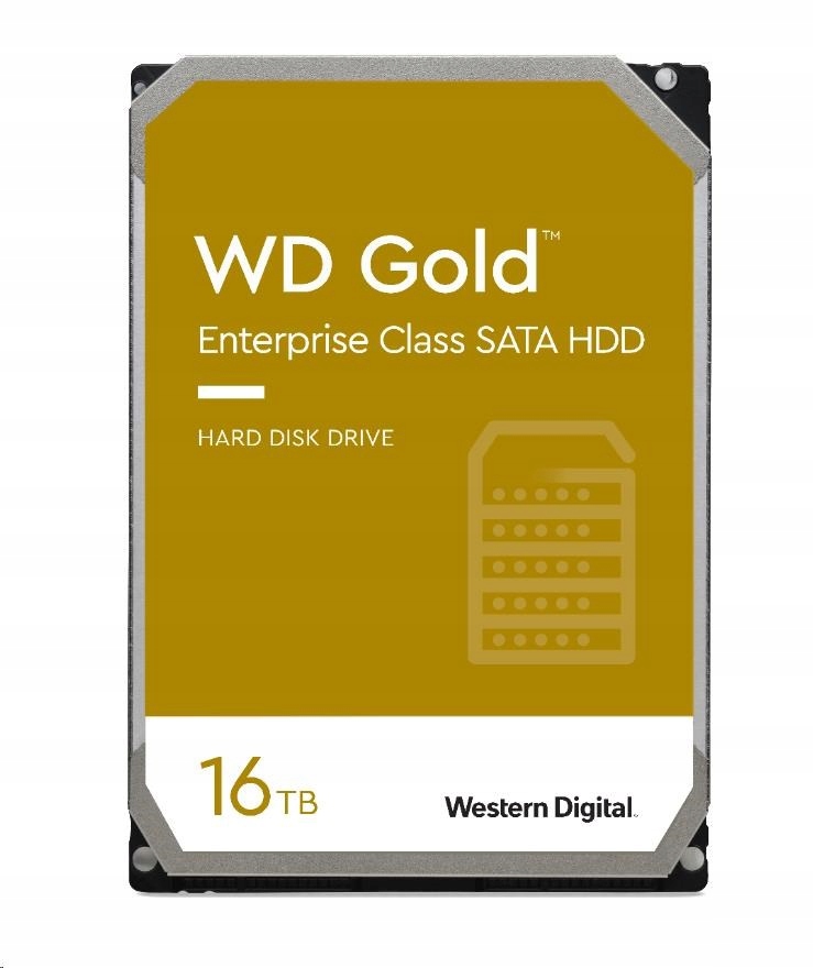 Wd Gold WD161KRYZ 16TB Sata/ 6Gb/s 512MB cache 7200 otáčok za minútu, Cmr…