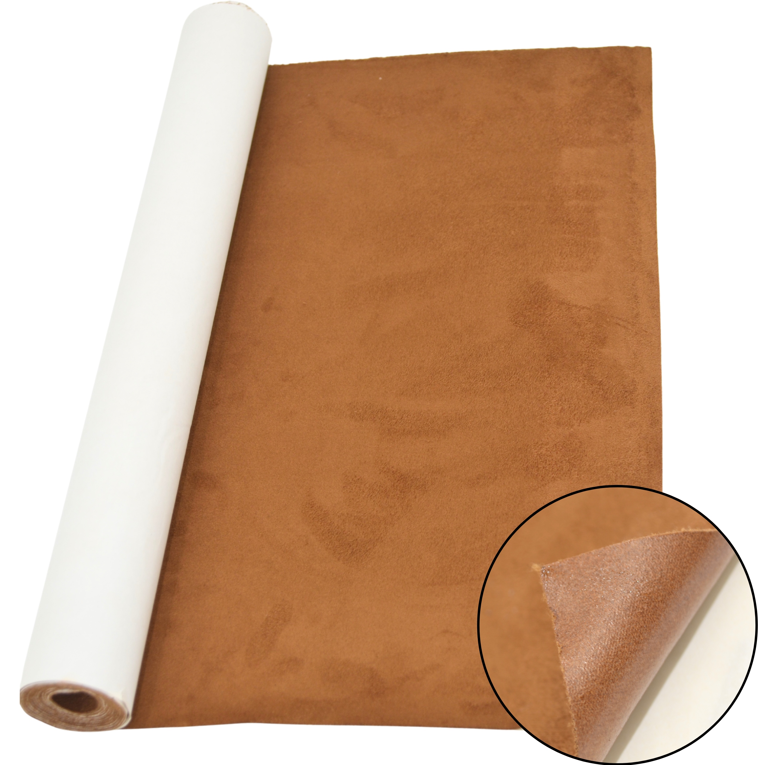 FOLIA ZAMSZ WELUR BRĄZOWA SAMOPRZYLEPNY SAMOCHODÓD OKLEINA 50x145