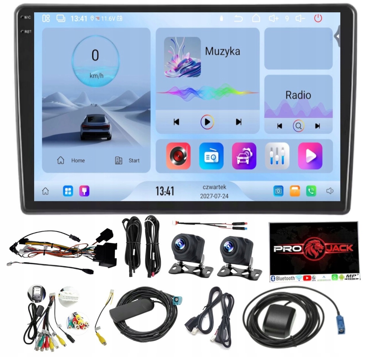 Rádio Navigácia Android Auto Citroen C5 2008-2017 Carplay 4GB 64GB Sim