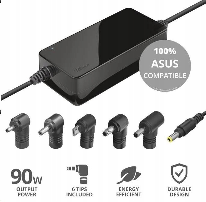 Napájací adaptér Trust Maxo pre notebooky Asus 90 W, vrátane. koncové…