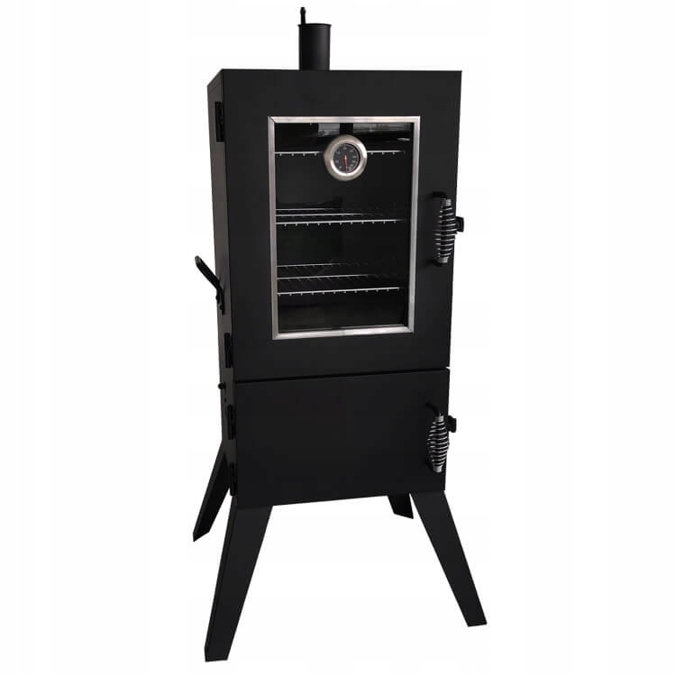 

Wędzarnia Ogrodowa Duża, Szyba 3*ruszt grill, haki