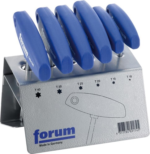 Sada kľúčov Torx s priečnou rukoväťou „t“ T10-T40 6ks Forum