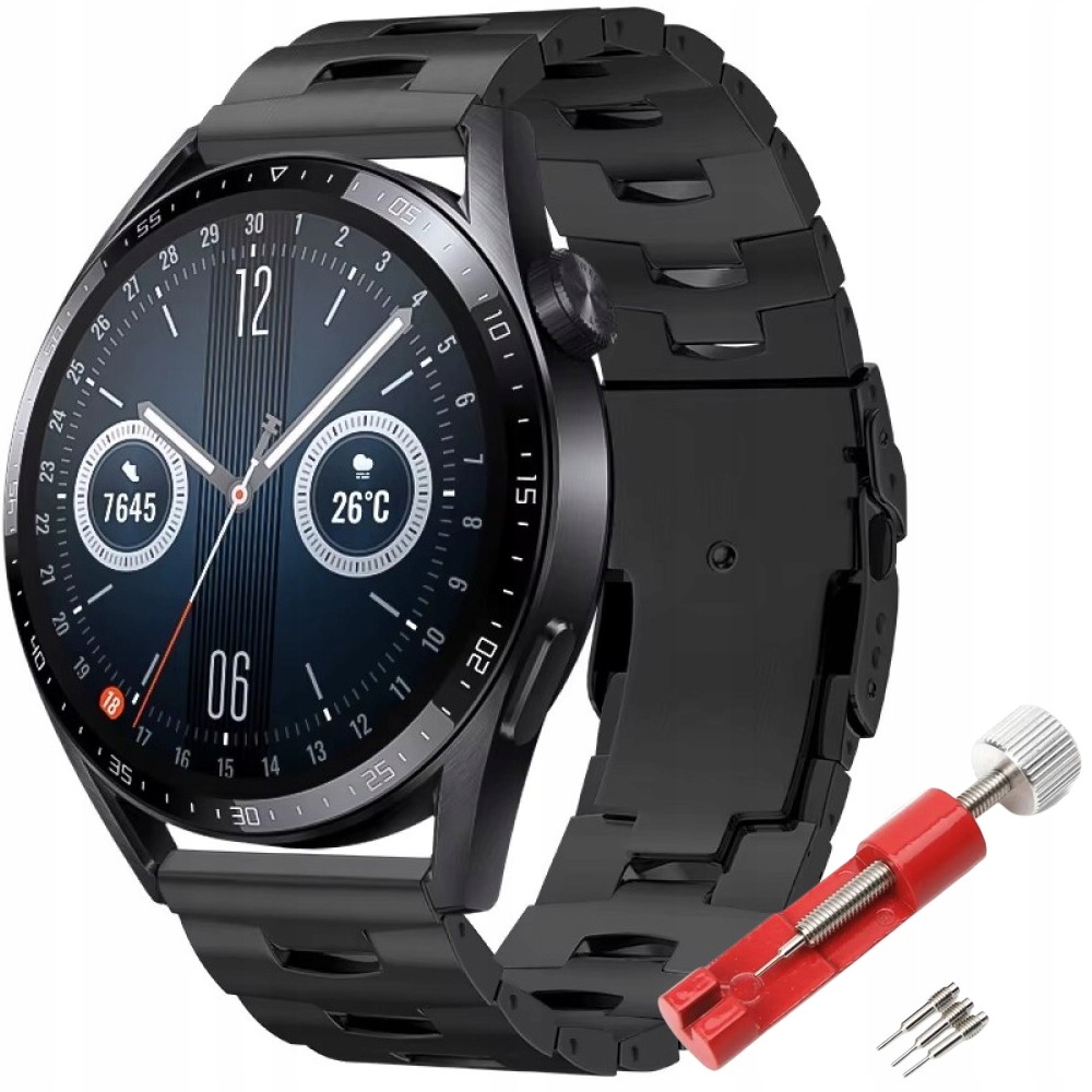 Tytanowa Bransoleta Do Samsung Galaxy Watch 46MM 3 45MM Gear S3 Frontier 22