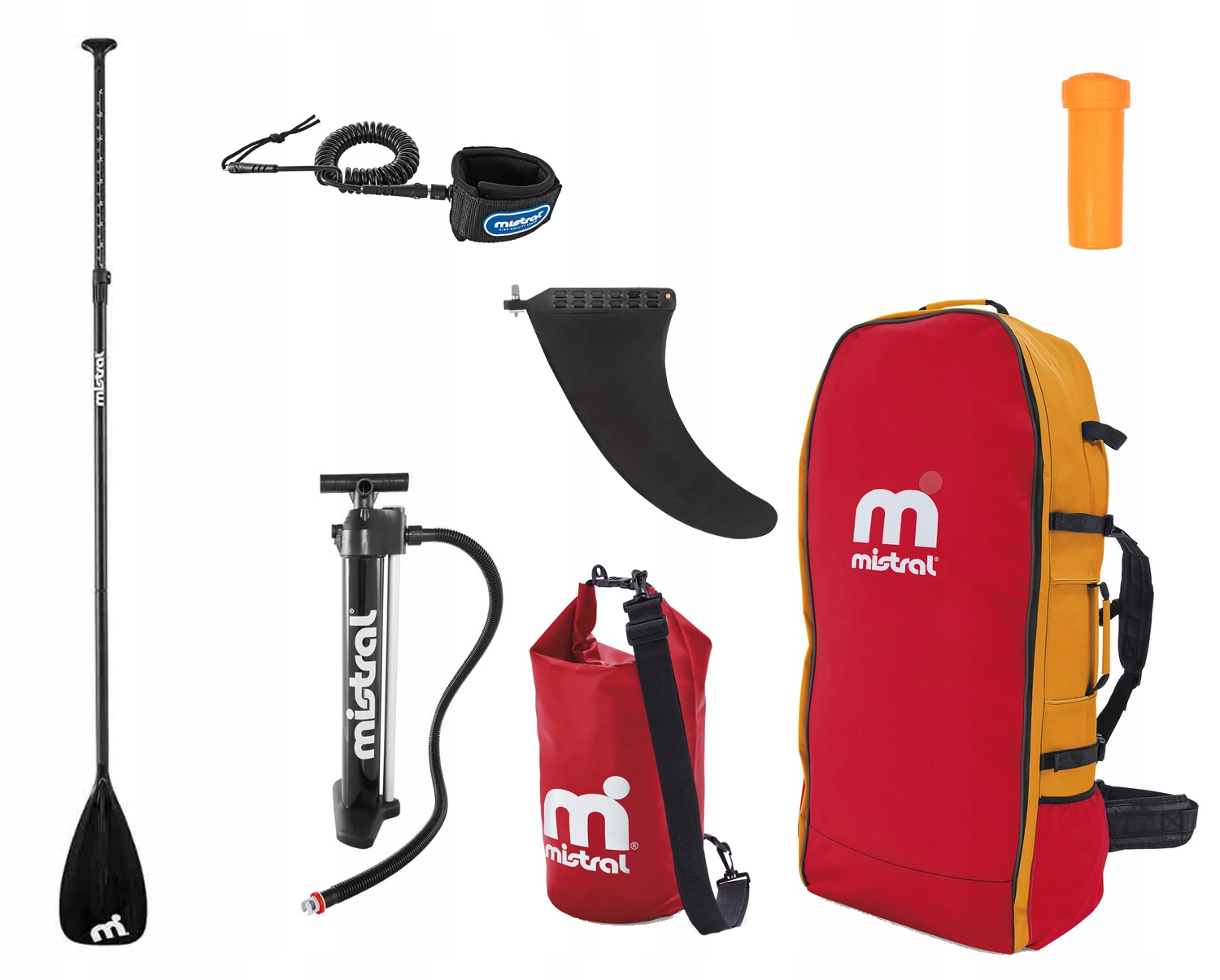 (ジャンク) ミストラルSUP M1 race 12’6\"x29”【ポンプ付き】 Deska SUP Mistral Race 2x komora zestaw plecak pompka etc 12