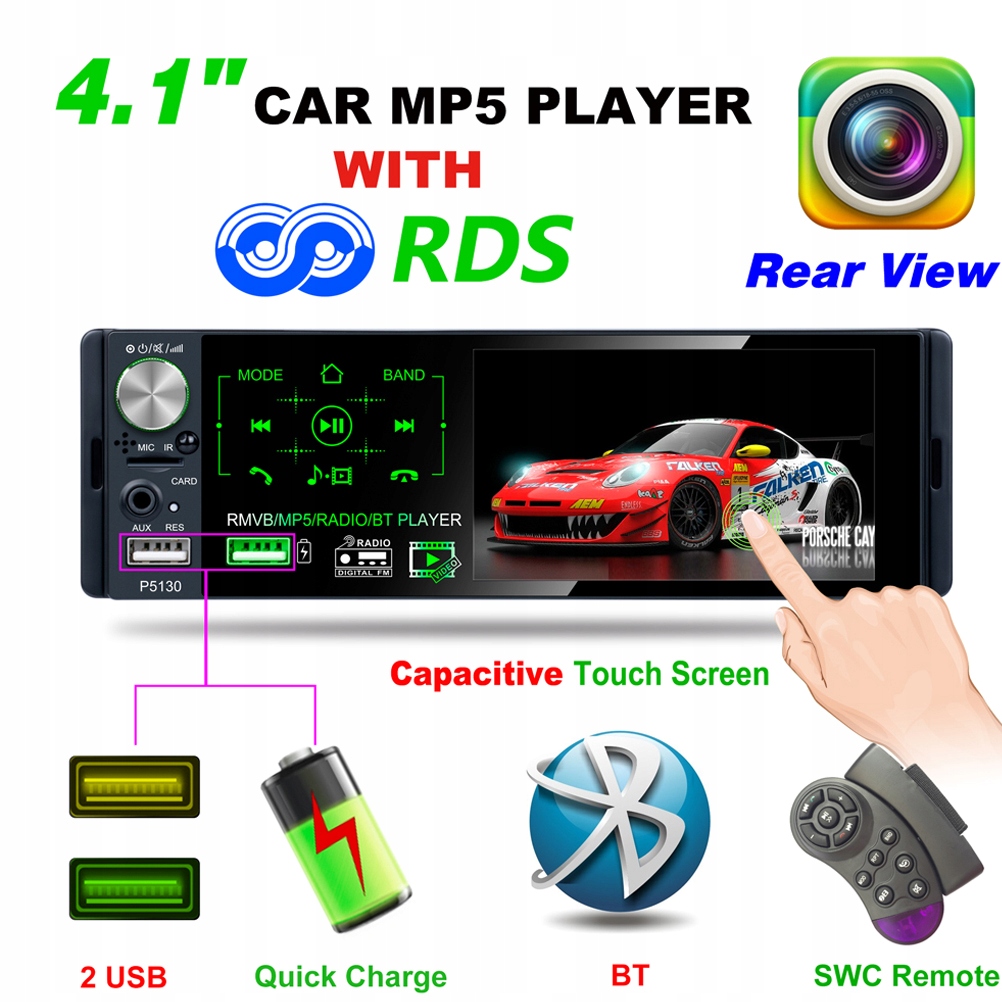 4 1-CALOWY ODTWARZACZ MP5 RADIO SAMOCHODOWE CYFROWE MEDIA Numer katalogowy części 13905342