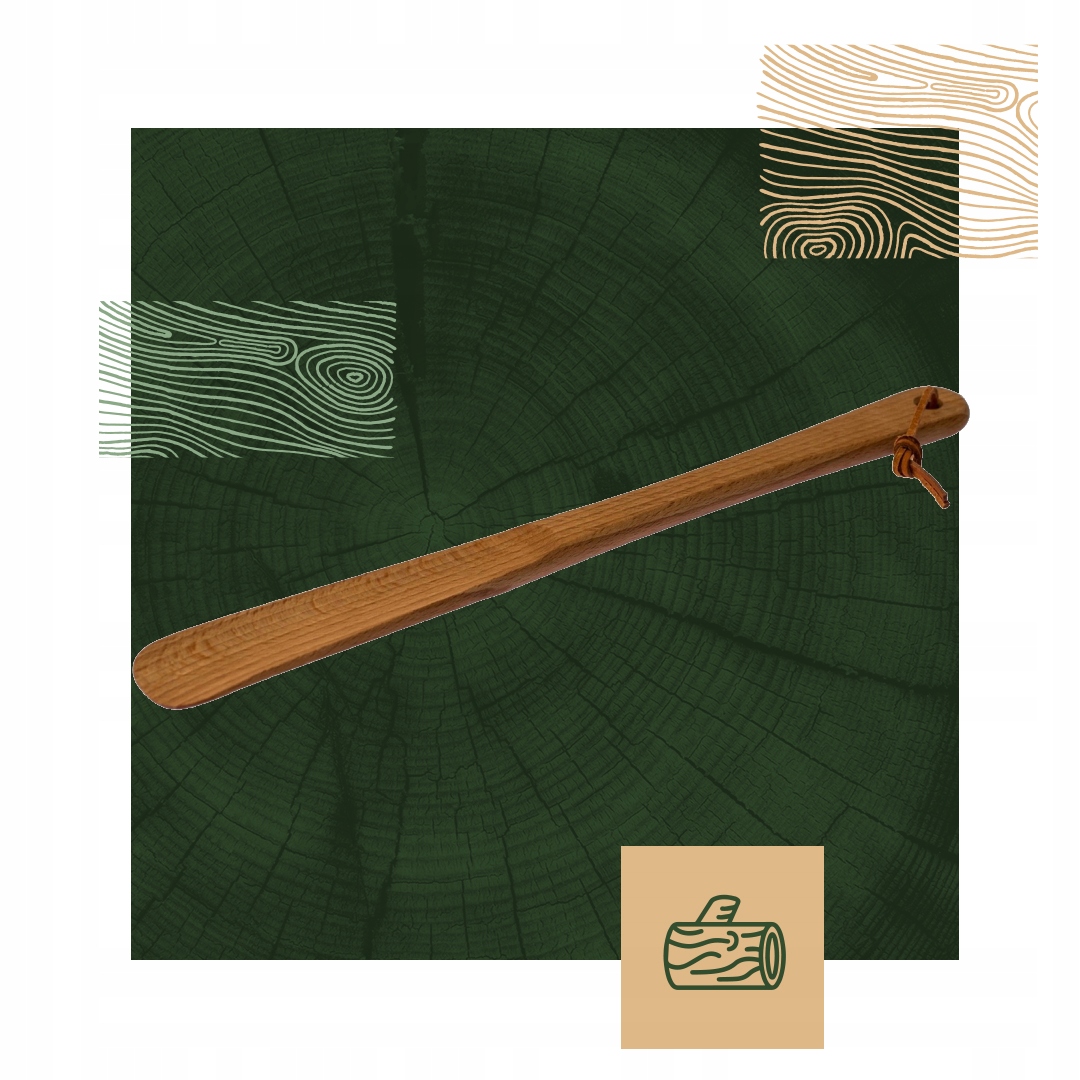 ŁYŻKA DO BUTÓW DREWNIANA SOLIDNA 27 CM Marka inna