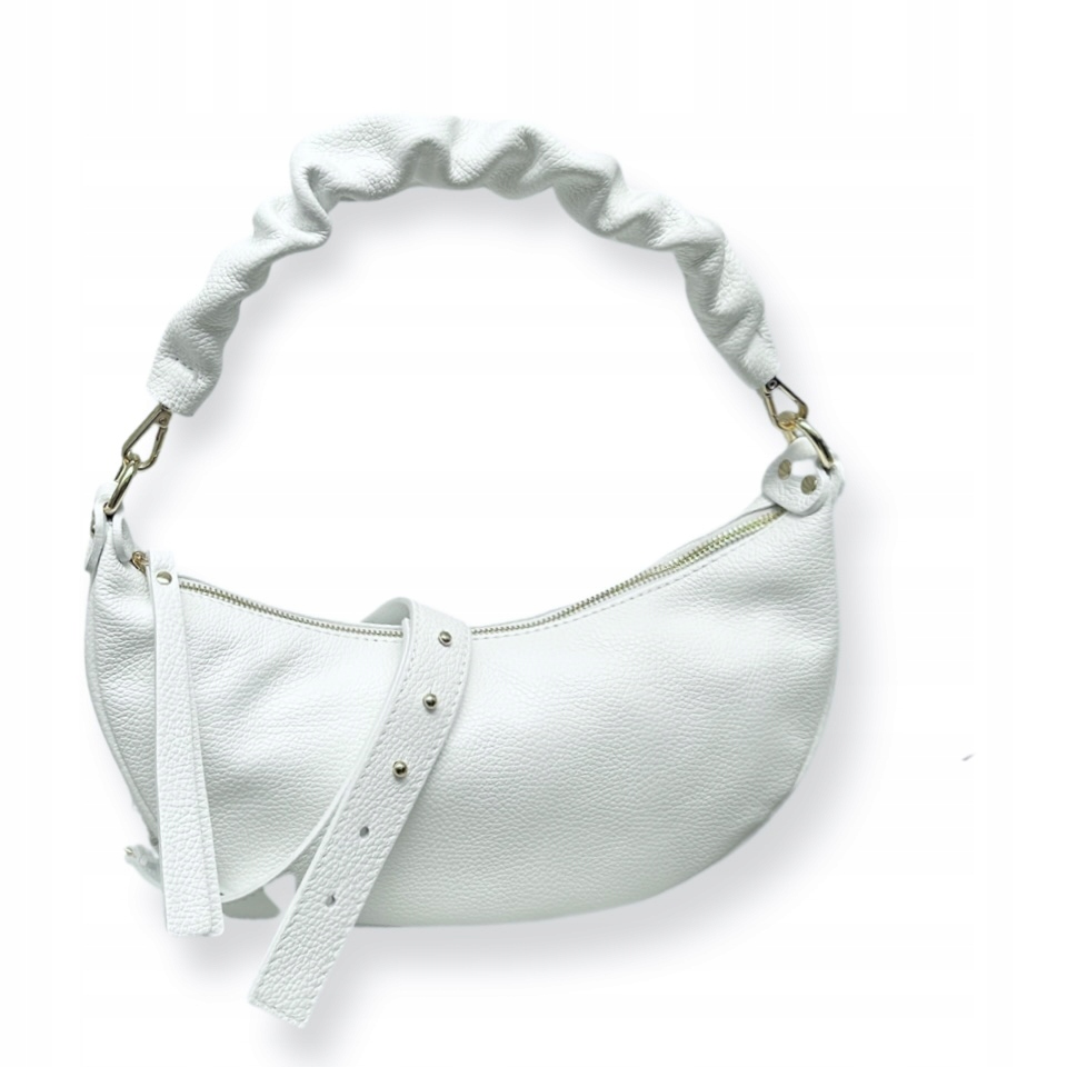 Dámská kabelka Přes Rameno z kůže Banana Bílá