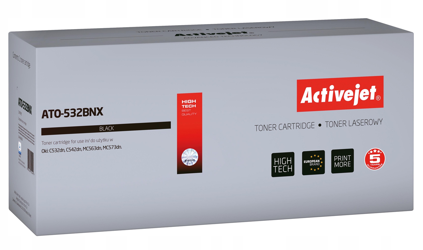 

Toner Activejet Do Oki C532dn MC563dn 46490608 Bk