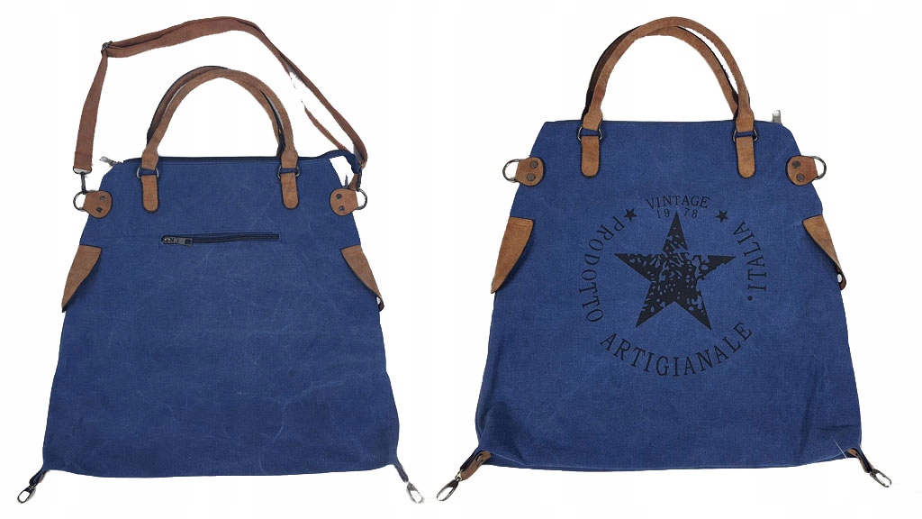 

Torebka Gwiazda Vintage Worek Shopper Bag Torba XL