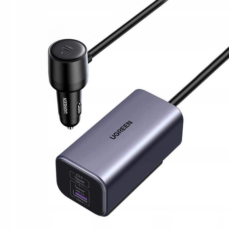 automobilová Ugreen EC706, Usb 2x Usb-c, 150W