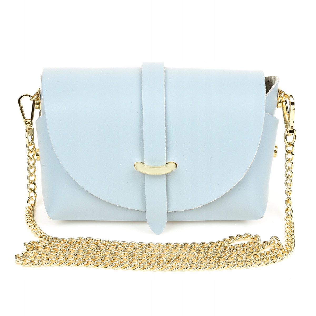 WŁOSKA SKÓRZANA torebka WIECZOROWA łańcuszek Marka Beltimore