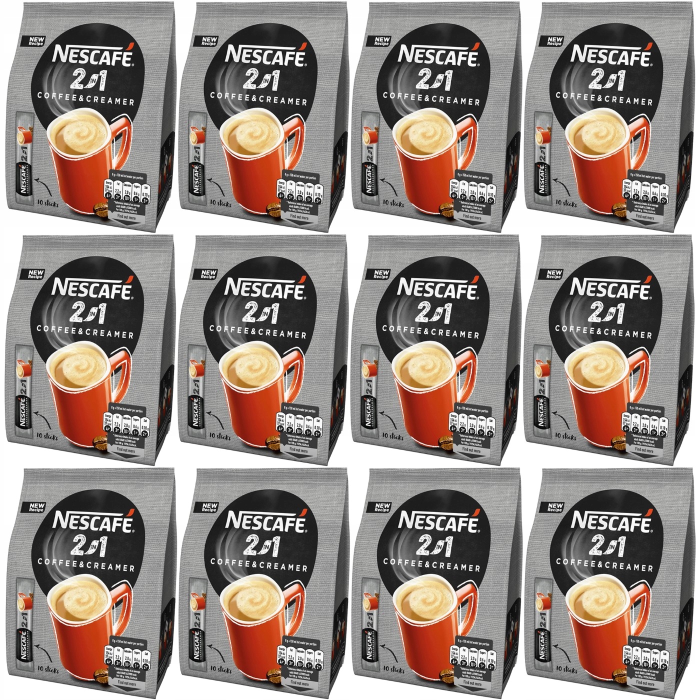 Nescafe Káva rozpustná 2v1 Creamer 80 g 10x8 g x 12 kusů