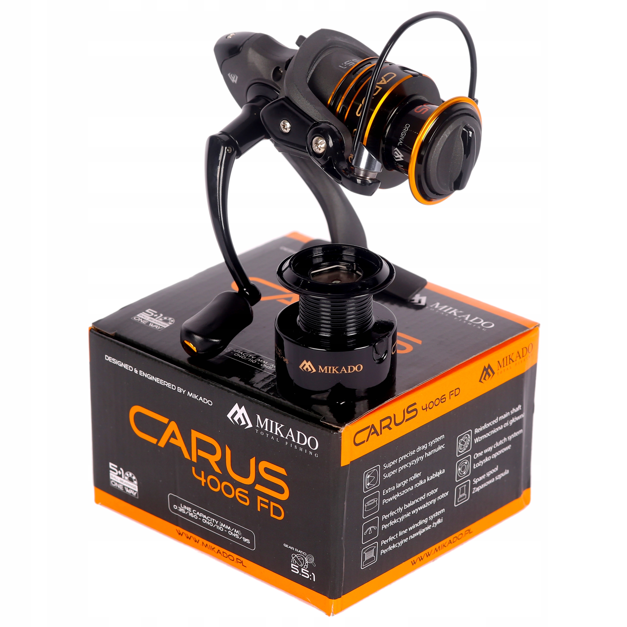 

Kołowrotek Mikado Carus 4006 Fd Spinning Grunt