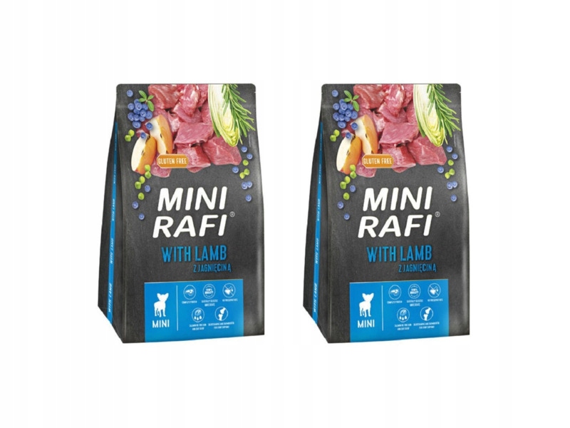 Karma dla psa Rafi Mini Jagnięcina 2 x 3 kg