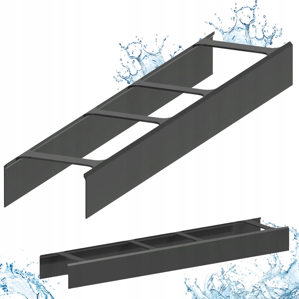 Kryt akvarijní lampy mj. Skylight Hyperbar Fxl 75 -75x13- Rovný kryt