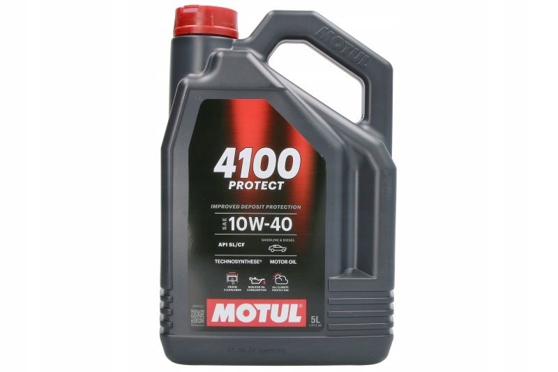 Olej silnikowy 10W40 Motul 4100 Protec 5L zawieszka olejowa