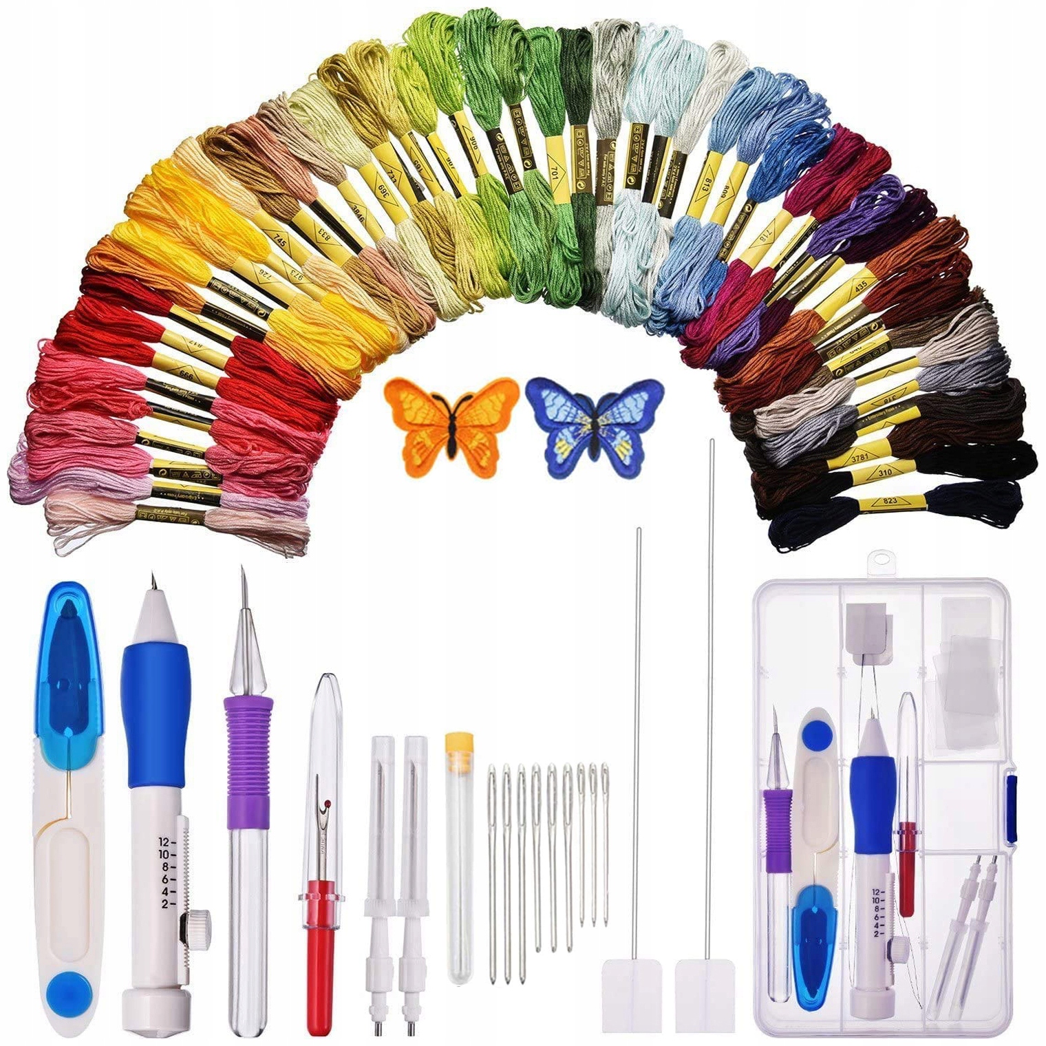 Vyšívací sada jehla pro Punch Needle 68 el smyčková vyšívací sada