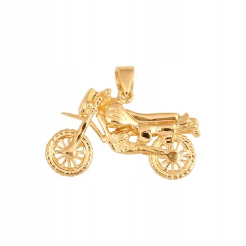 Přívěsek Ze Zlata 585 ve tvaru motocyklu je ideální jako dárek