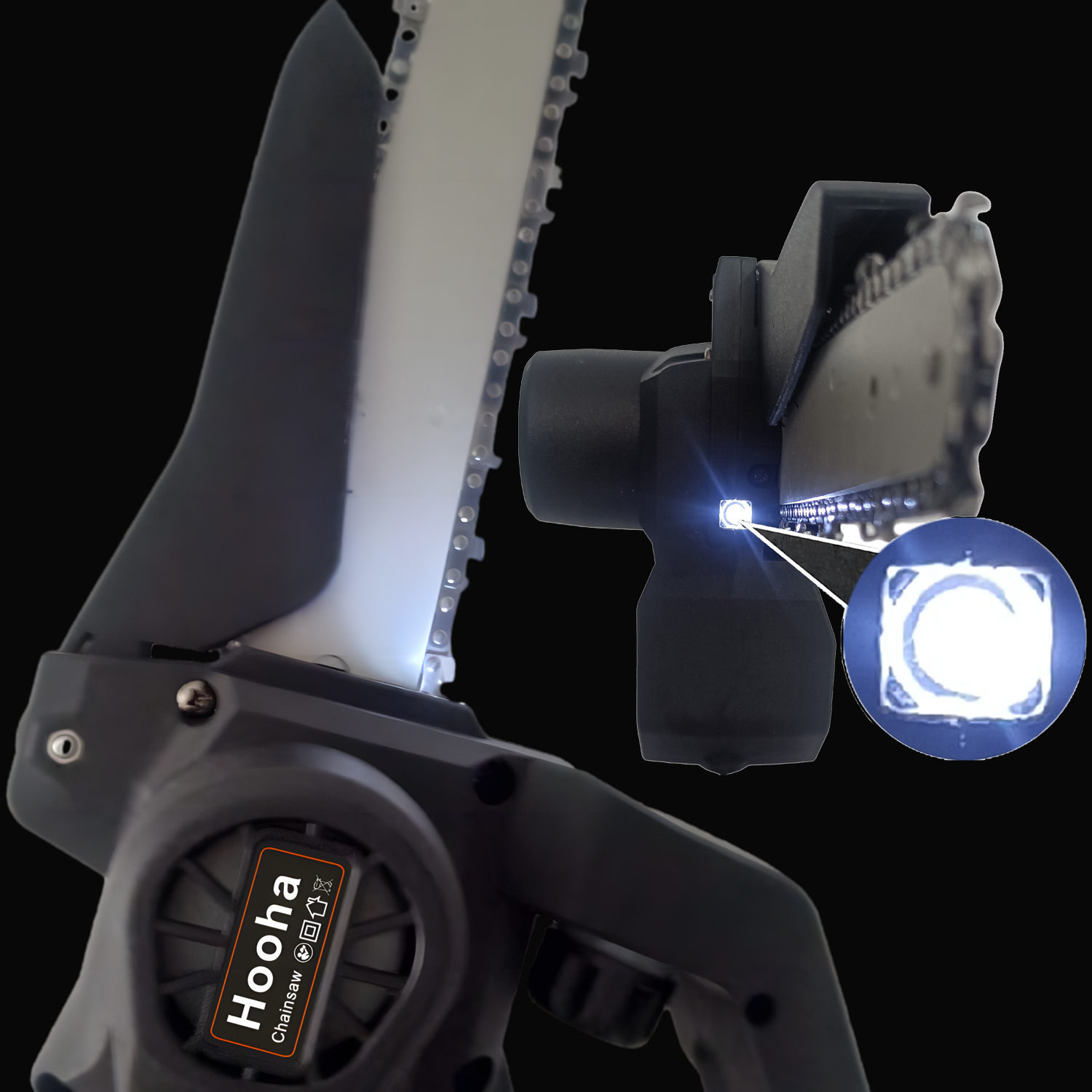 PIŁA ŁAŃCUCHOWA 8CAL BEZSZCZOTKOWA ELEKTRYCZNA PILARKA 2AKU+6mlOLEJ SMAROWY Maksymalna moc 1500 W