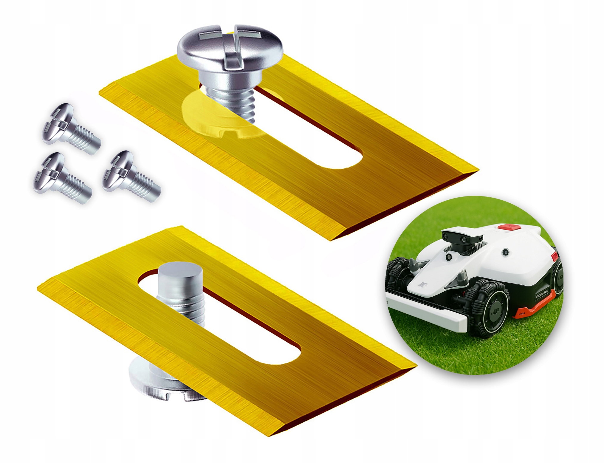 Oboustranné Titanové Nože Mammotion Luba 1 2 Awd Yuka Mini Pro Robota 8 ks