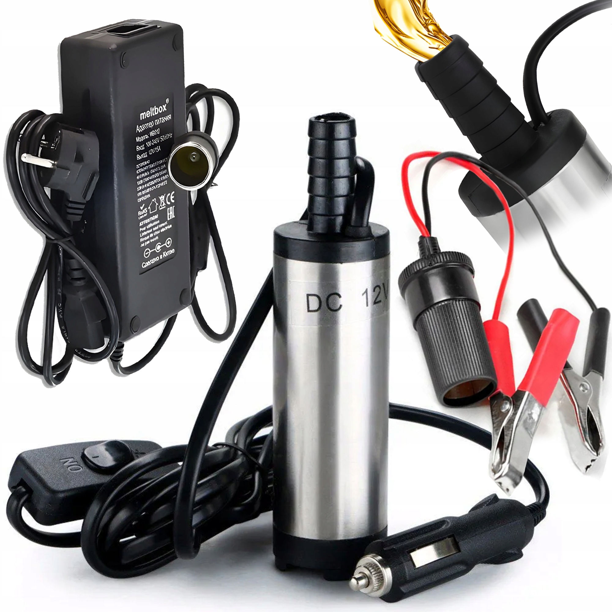 Автомобильный масляный насос для слива масла 50 мм 12 в