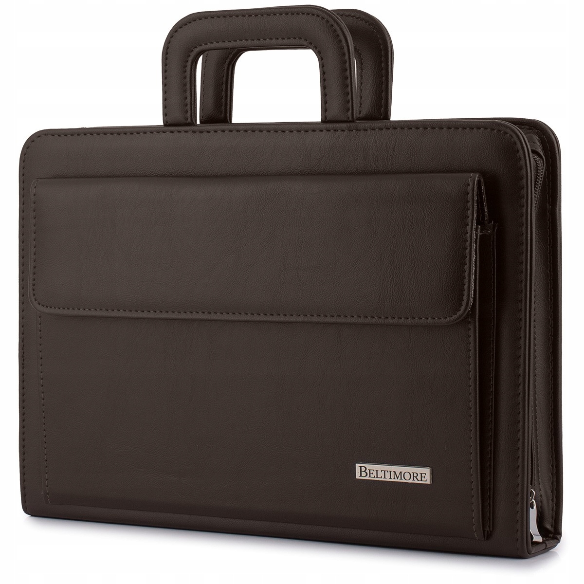 Biwuar neseser aktovka organizér pro obchodníka stylová hnědá