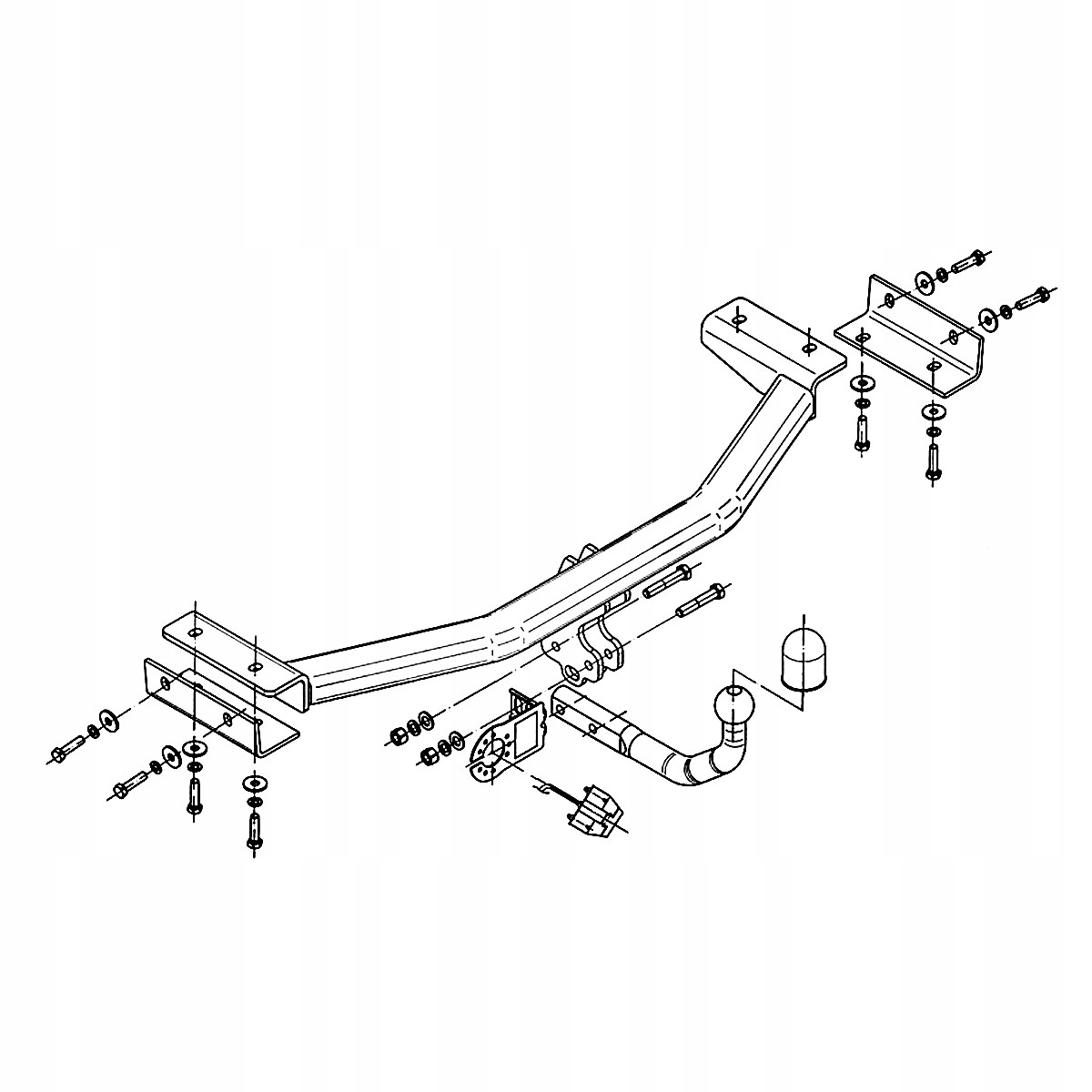 Hak holowniczy do Kia Sportage 3 SL III SUV 10-15 MODUŁ 13 PIN GRATIS Nowy Producent Steinhof