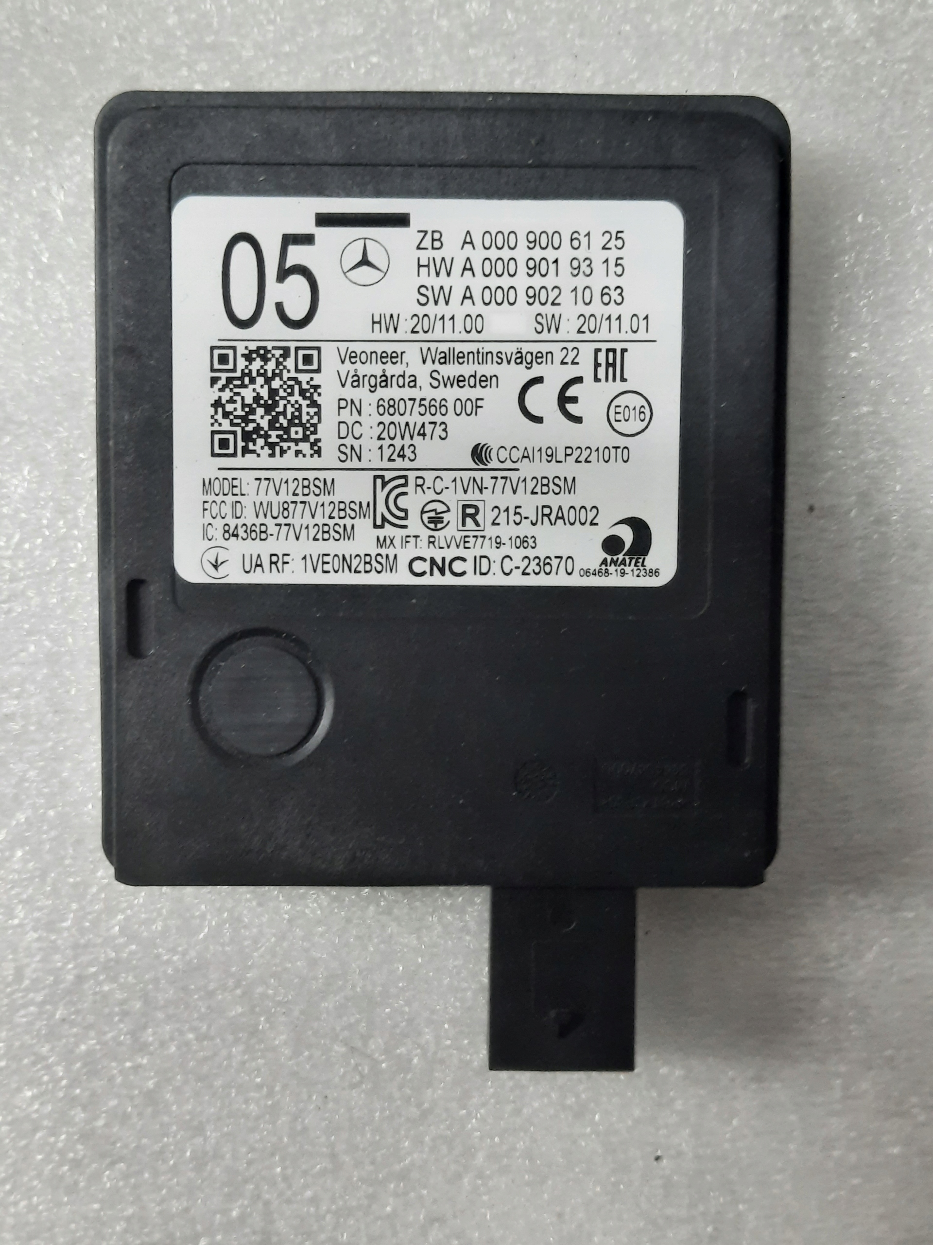 A0009006125 - MERCEDES E Class W213 радар помічник смуги руху