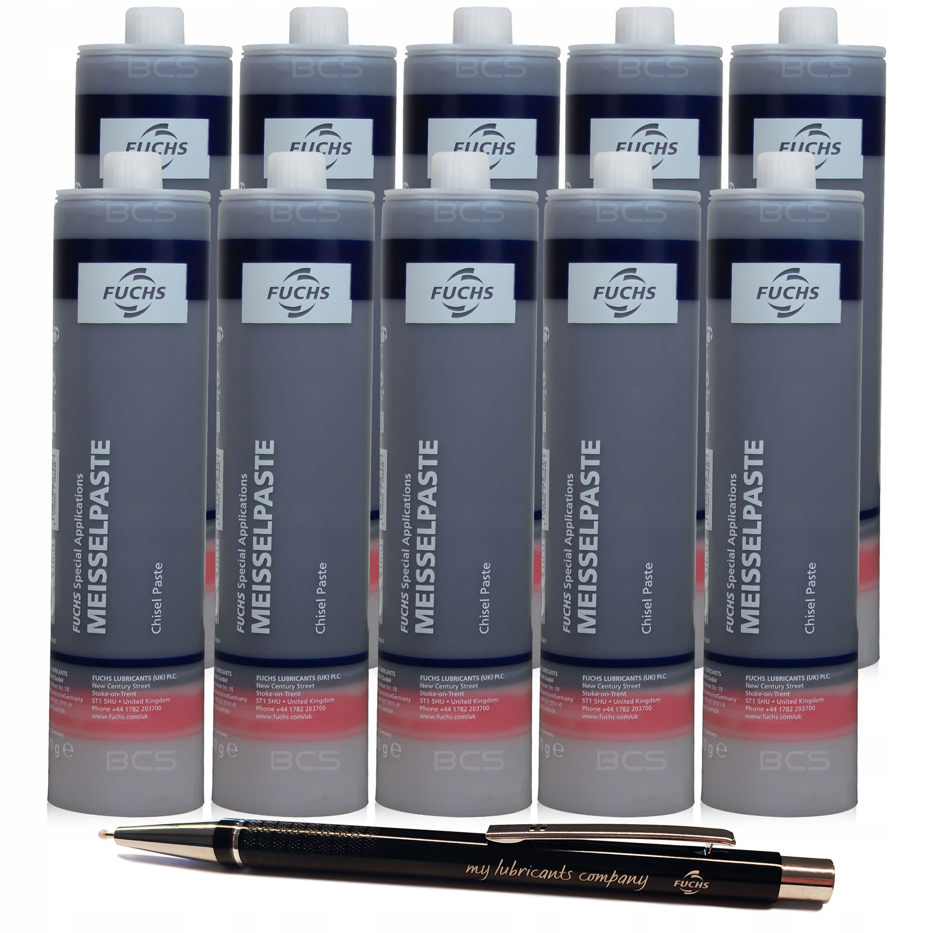 10 x FUCHS MEISSELPASTE SMAR DO MŁOTÓW UDAROWYCH 500g AUTORYZOWANY DYSTRYB.