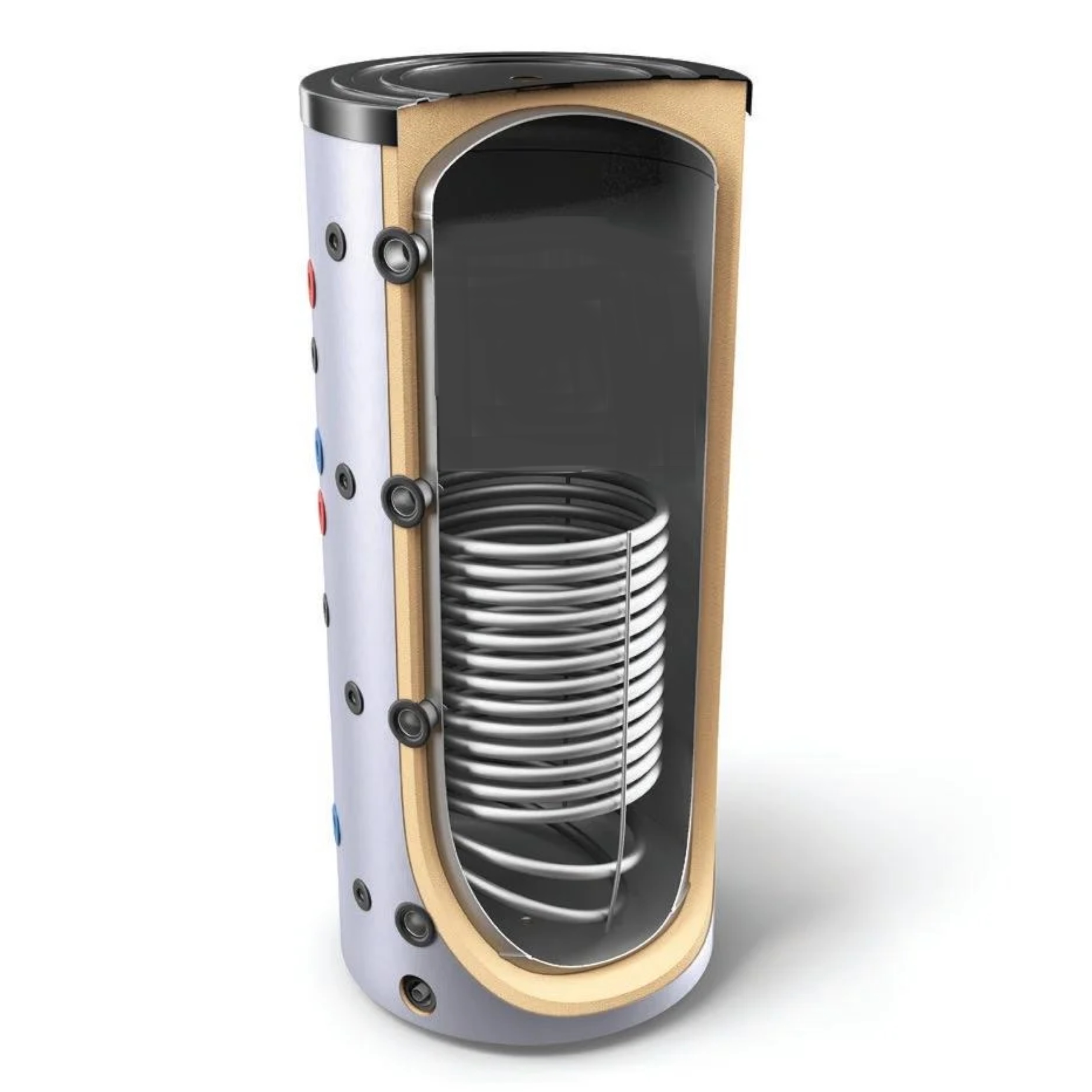 TESY ZASOBNIK V9S 200 60 P4 ZBIORNIK WYMIENNIK BUFOROWY CWU 200L +WĘŻOWNICA