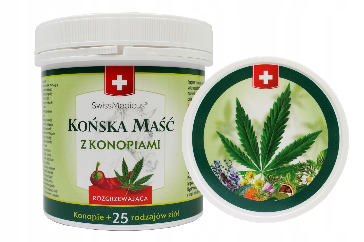 

Końska maść rozgrzewająca z Konopiami 250 ml
