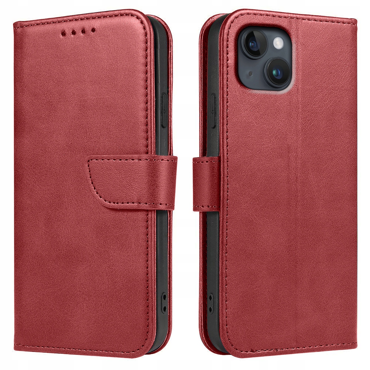 

Etui do iPhone 14 Skórzane Skin Case Szkło 9H