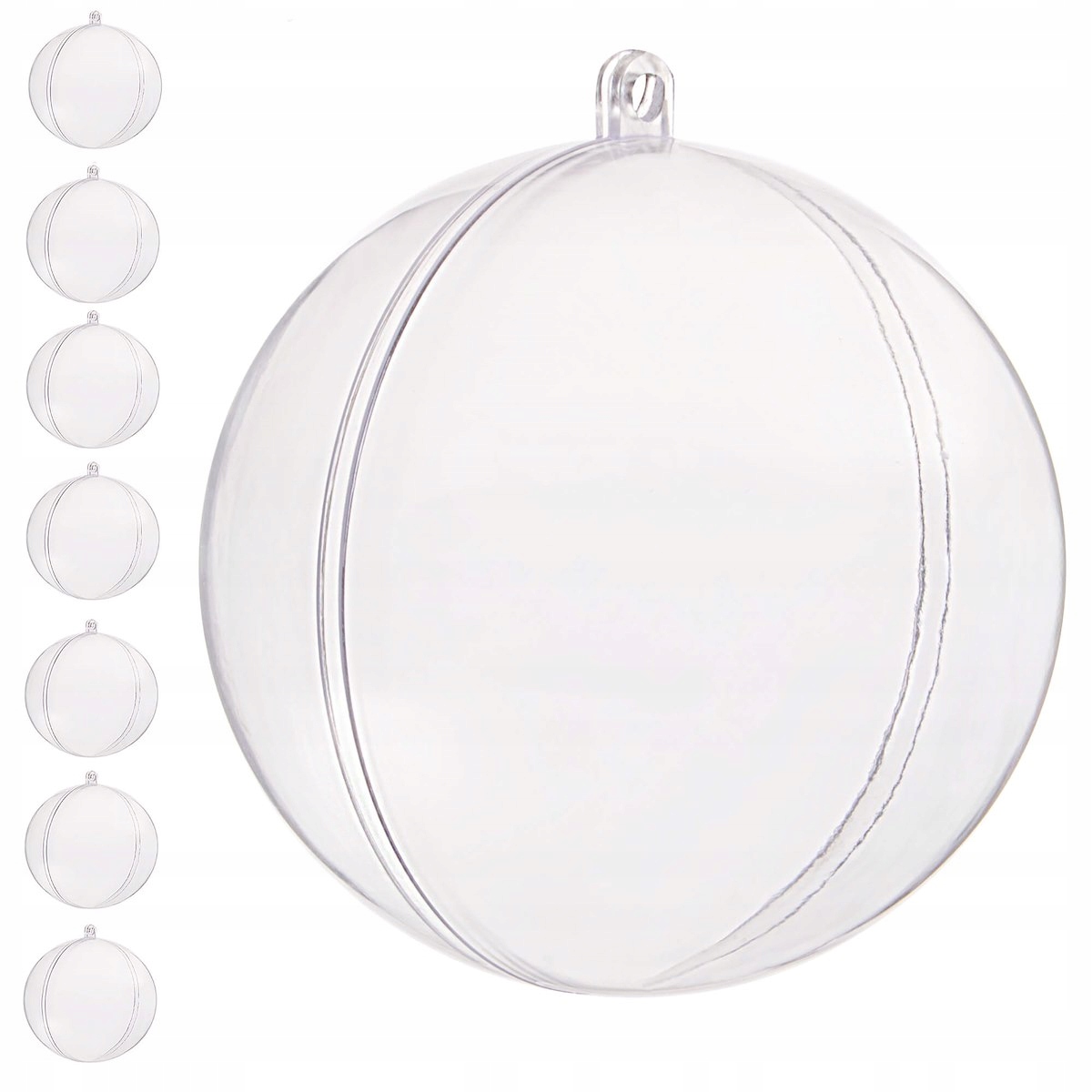 

Bombka Akrylowa 8cm Kula Plastikowa Decoupage 8x