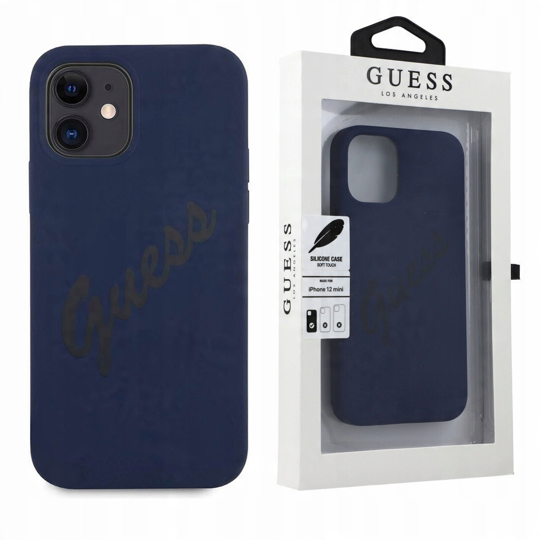 

Etui do iPhone 12 Mini, Guess Silicone Vintage