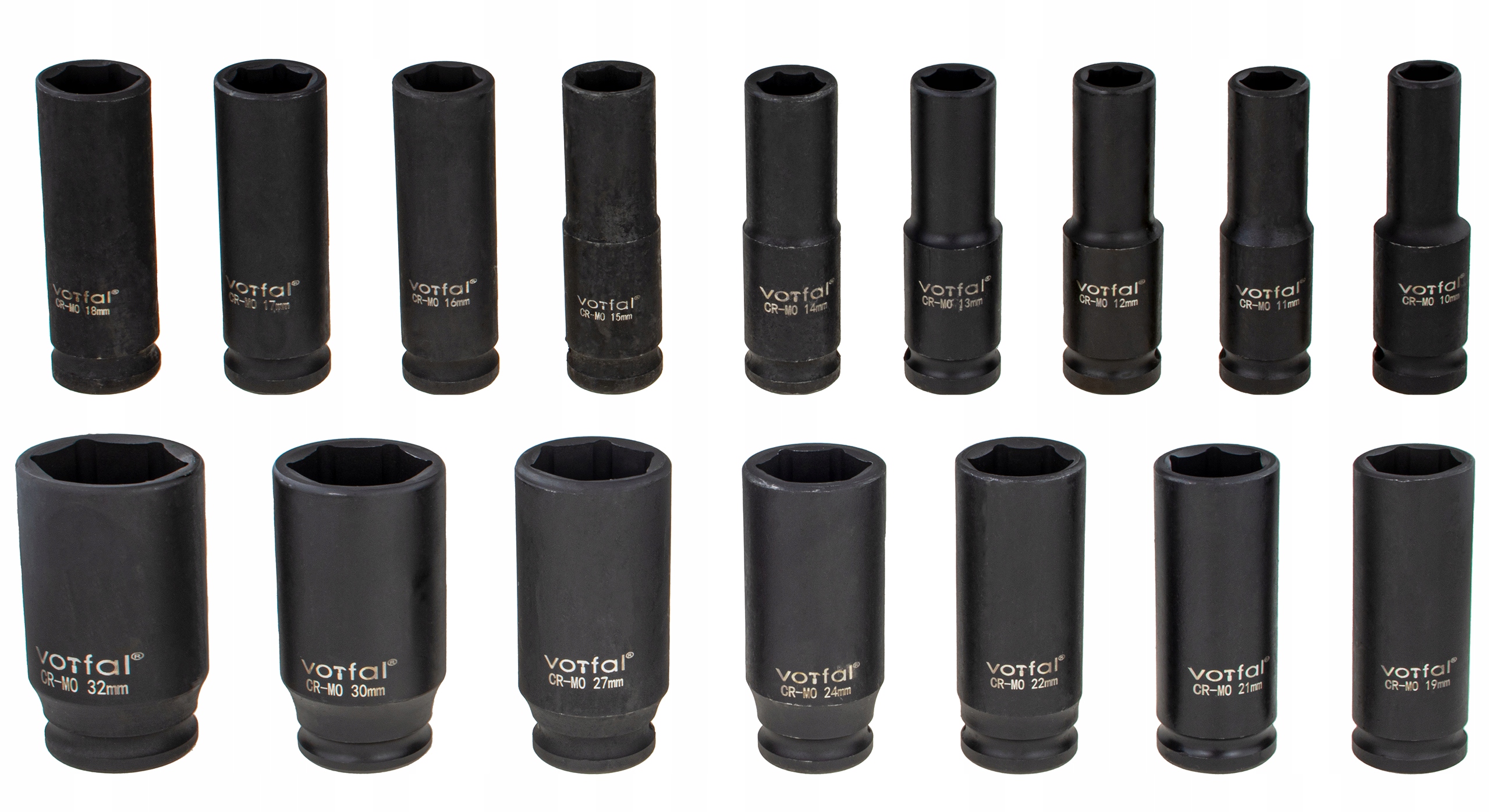 ZESTAW NASADEK UDAROWYCH 10-32 MM NASADKI UDAROWE 1/2 UDAR 16 EL WALIZKA Marka Vorfal