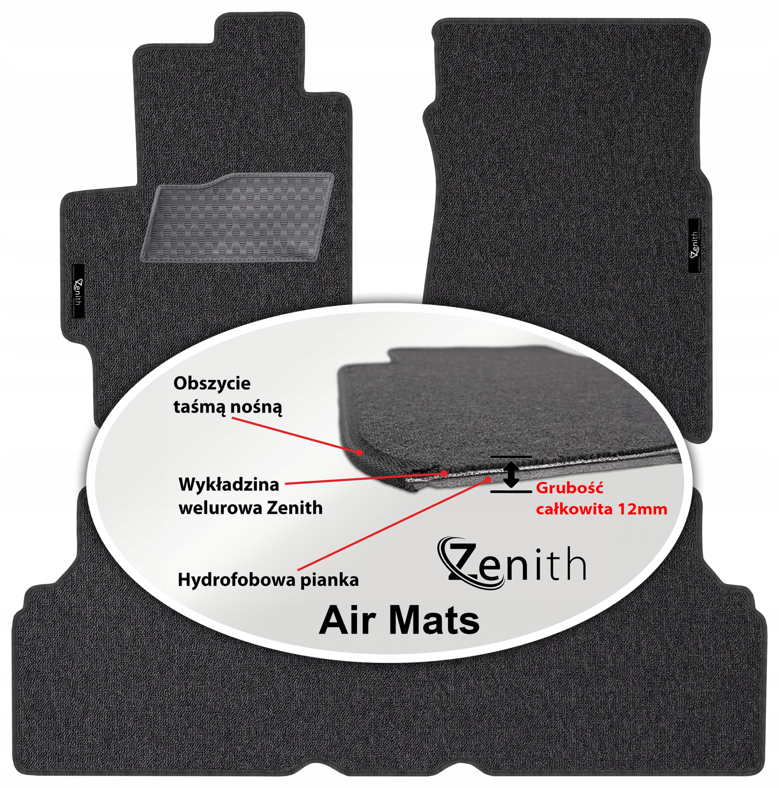 Mazda Premacy I 1999-2005 Velúrové koberčeky do auta Zenith Air Mats