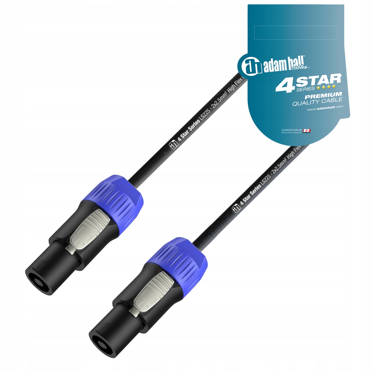 Adam Hall K4 LS225 Reproduktorový kábel 2x Speakon 15 m