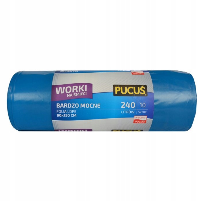 

Worki na śmieci 240L 10 szt. Pucuś