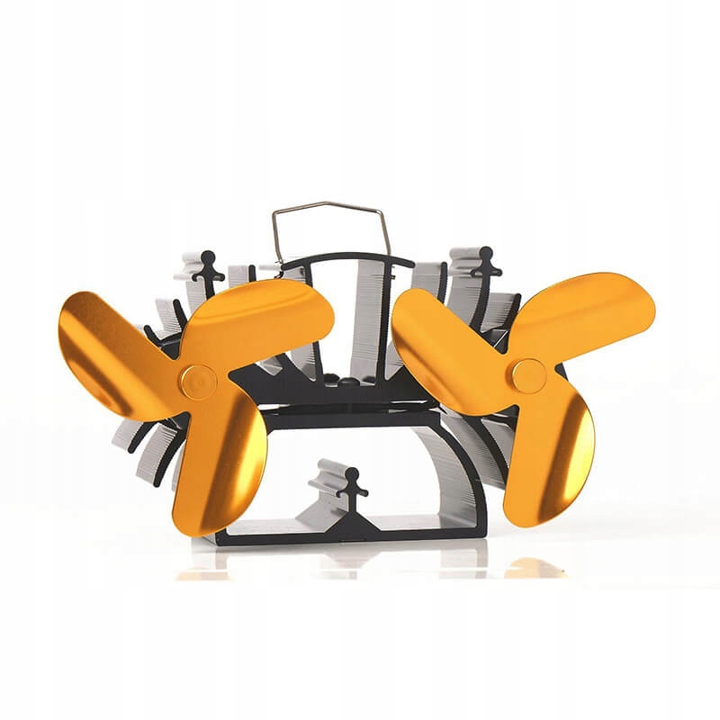 Ventilátor na krbové kachle 2 vrtule s 3 čepeľami Gold 636G