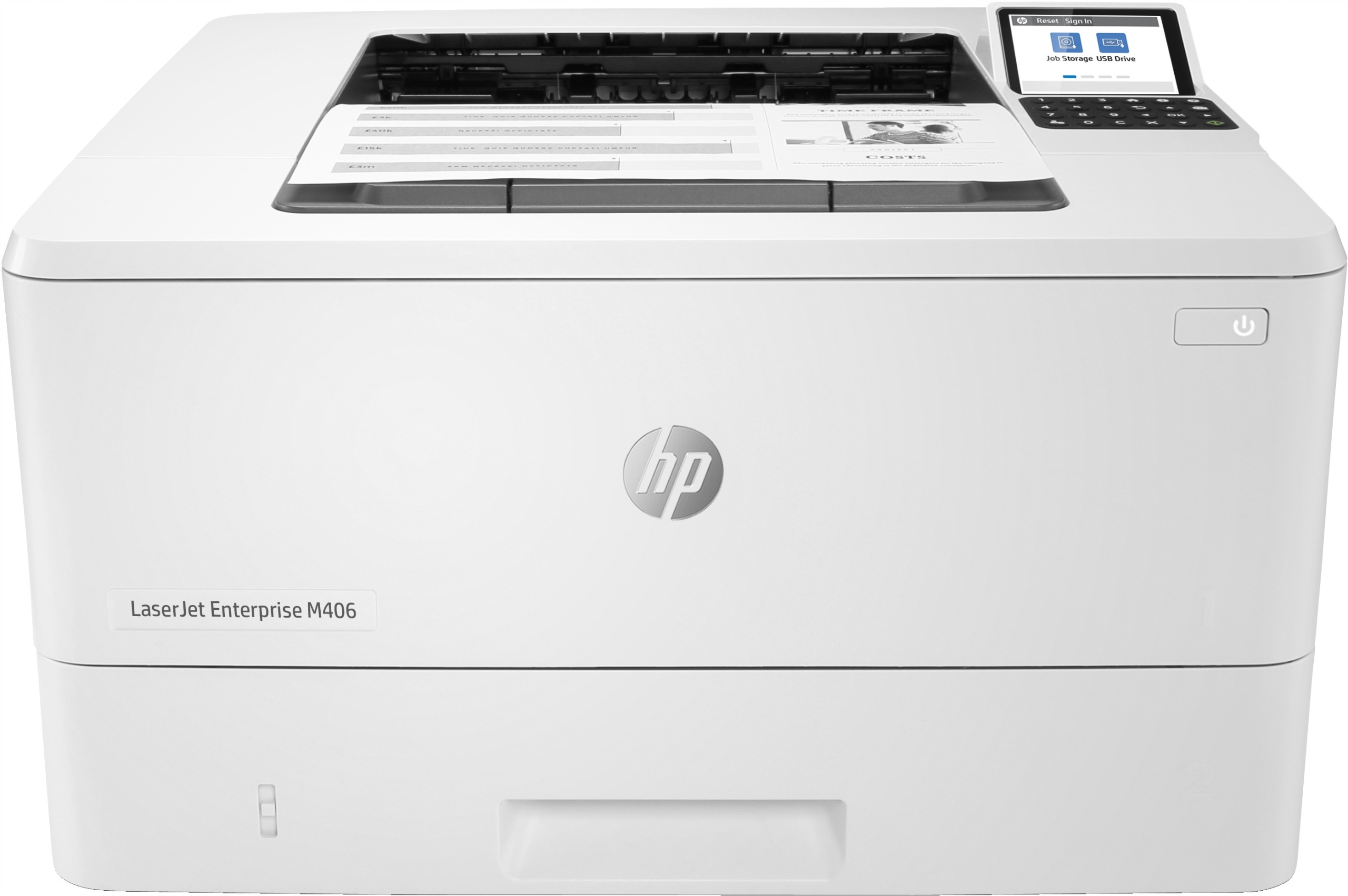Drukarka jednofunkcyjna laserowa (mono) HP LaserJet Enterprise M406dn