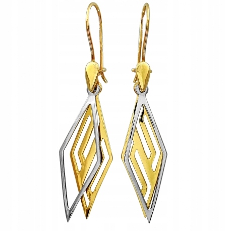 

Złote Kolczyki Geometryczne Ruchome Złoto 585