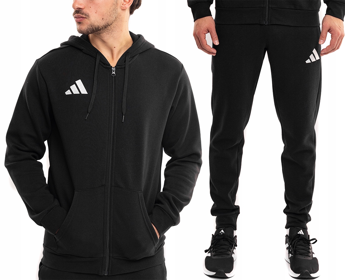 Teplákovka Pánský komplet adidas Entrada 26 Sportovní Mikina Kalhoty Černá vel L